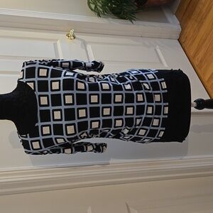 Womens blue/black/white Top